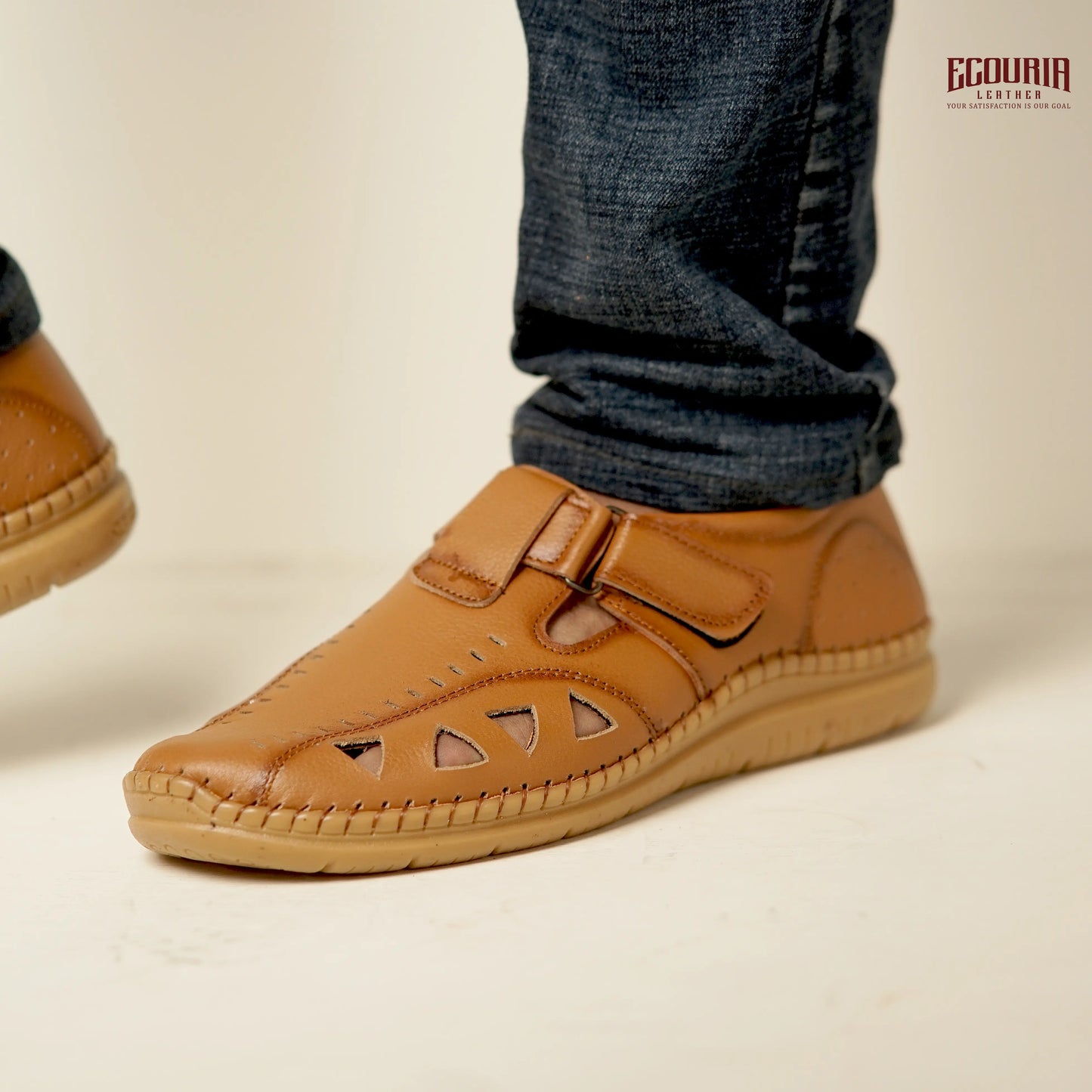 Ecouria Leather Sacchi Comfort Slip-On Shoes for Men