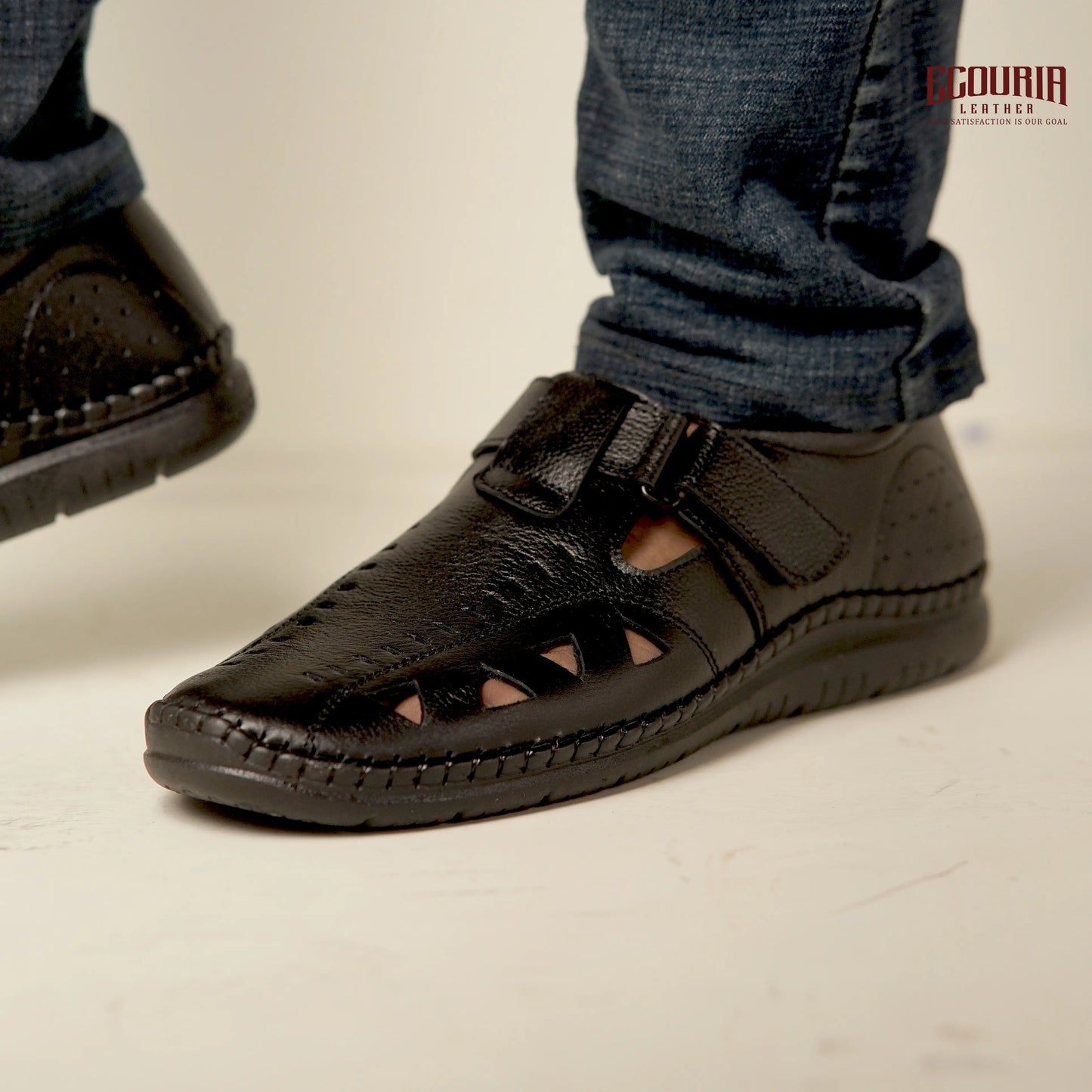 Ecouria Leather Sacchi Comfort Slip-On Shoes for Men