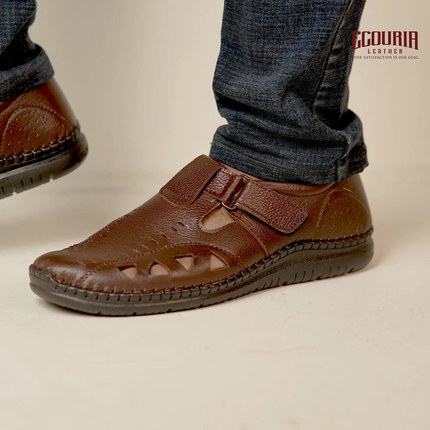 Ecouria Leather Sacchi Comfort Slip-On Shoes for Men