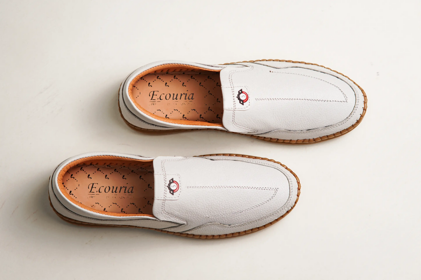 Ecouria Leather Sacchi Comfort Slip-On Shoes for Men