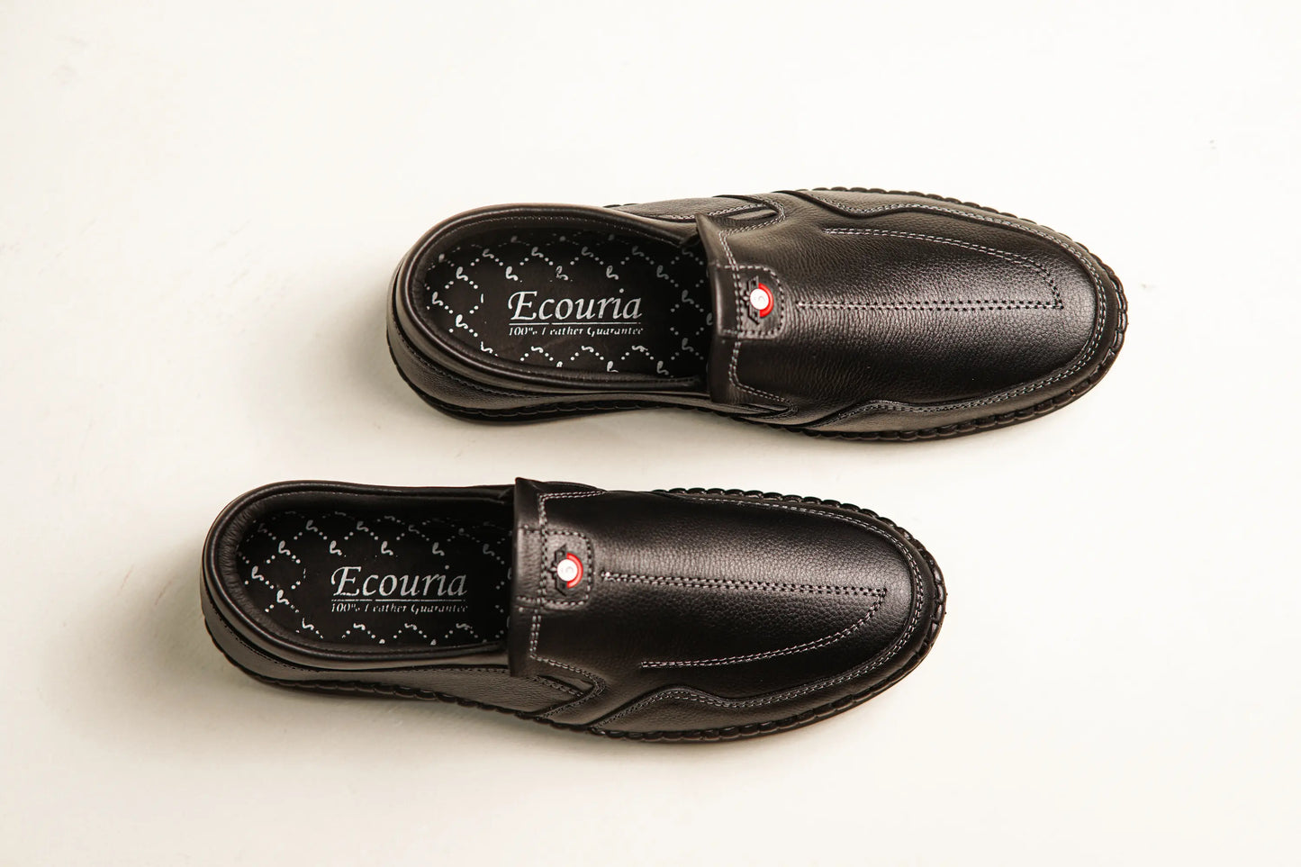 Ecouria Leather Sacchi Comfort Slip-On Shoes for Men