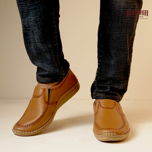 Ecouria Leather Sacchi Comfort Slip-On Shoes for Men