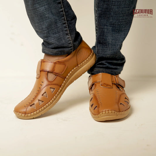 Ecouria Leather Sacchi Comfort Slip-On Shoes for Men