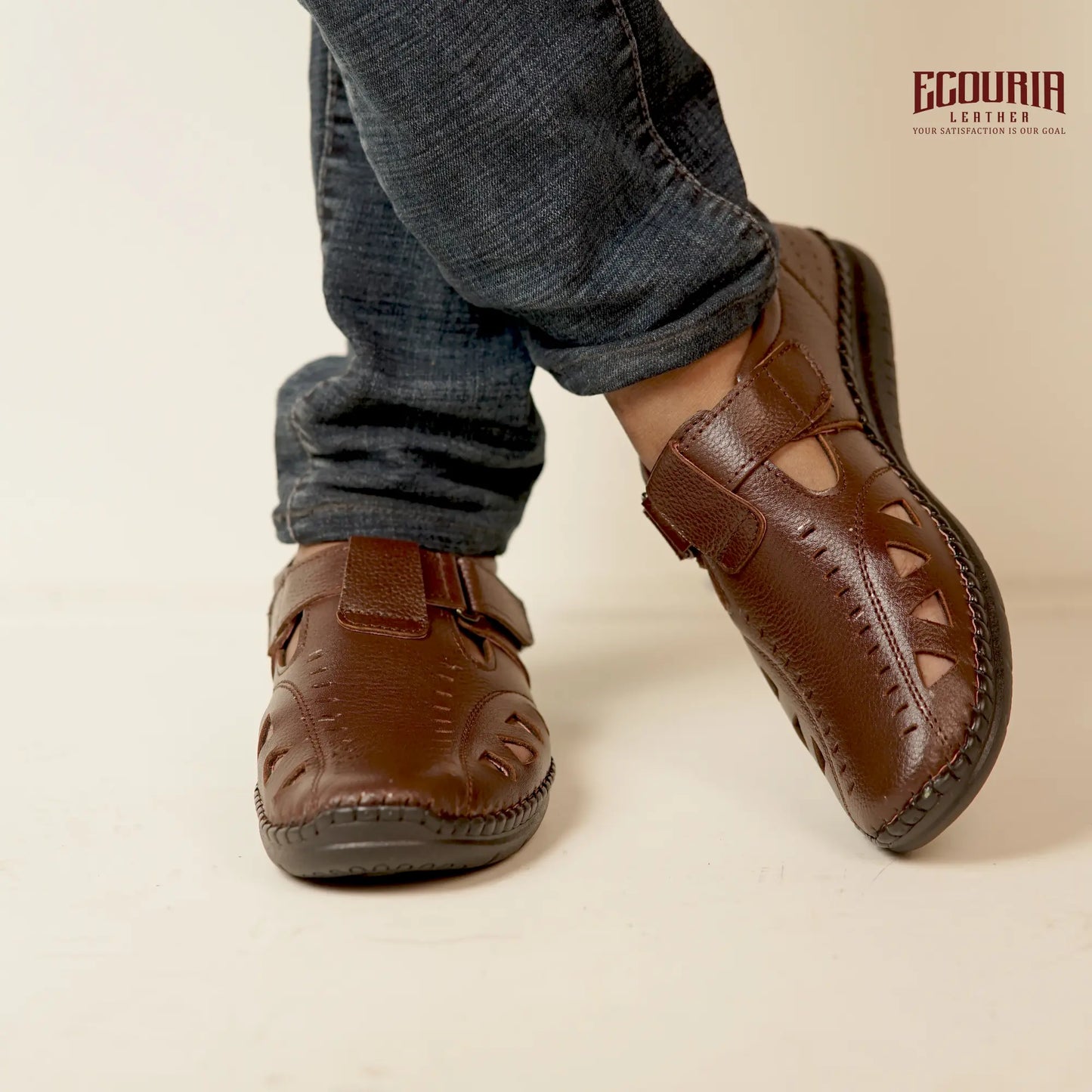 Ecouria Leather Sacchi Comfort Slip-On Shoes for Men