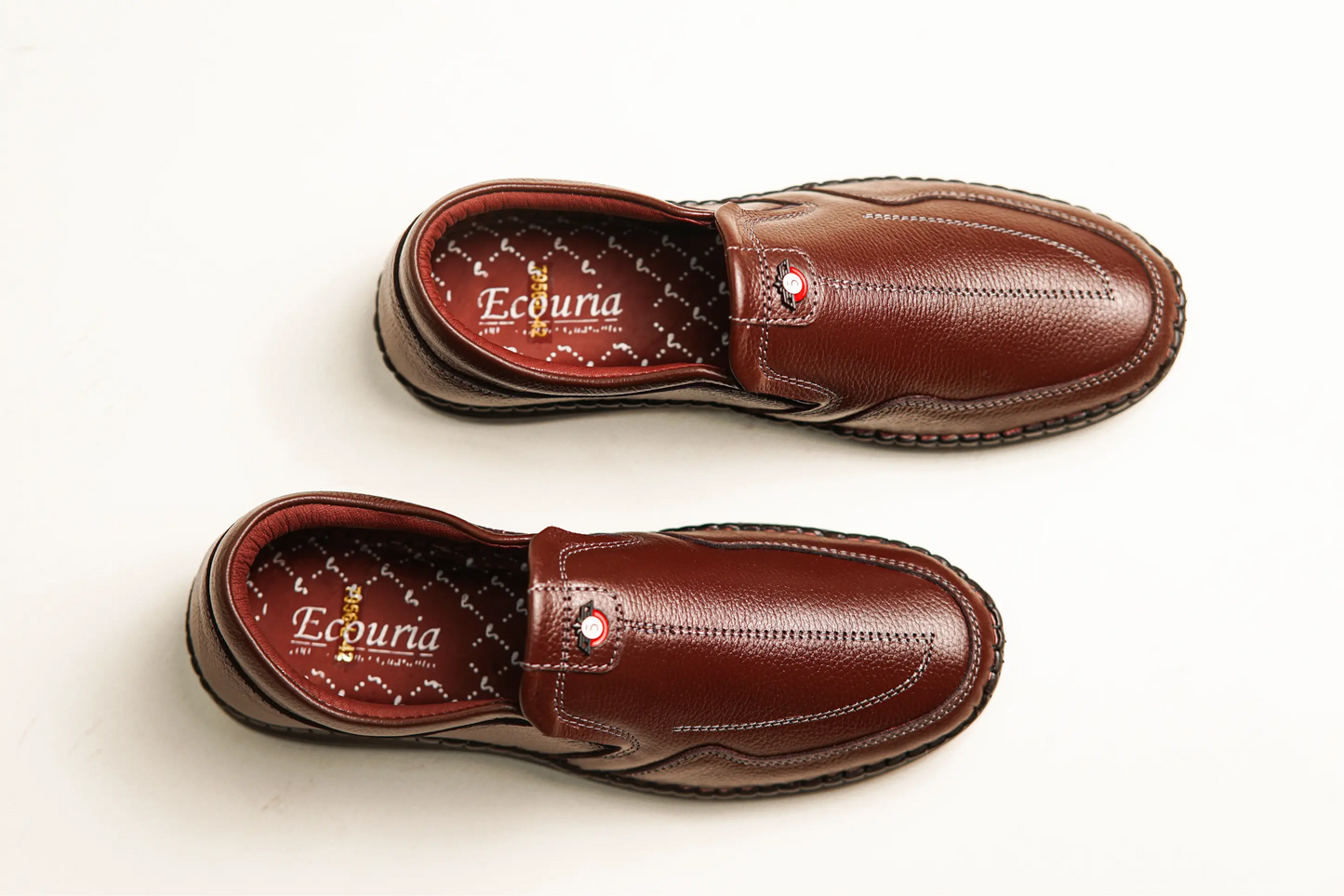 Ecouria Leather Sacchi Comfort Slip-On Shoes for Men