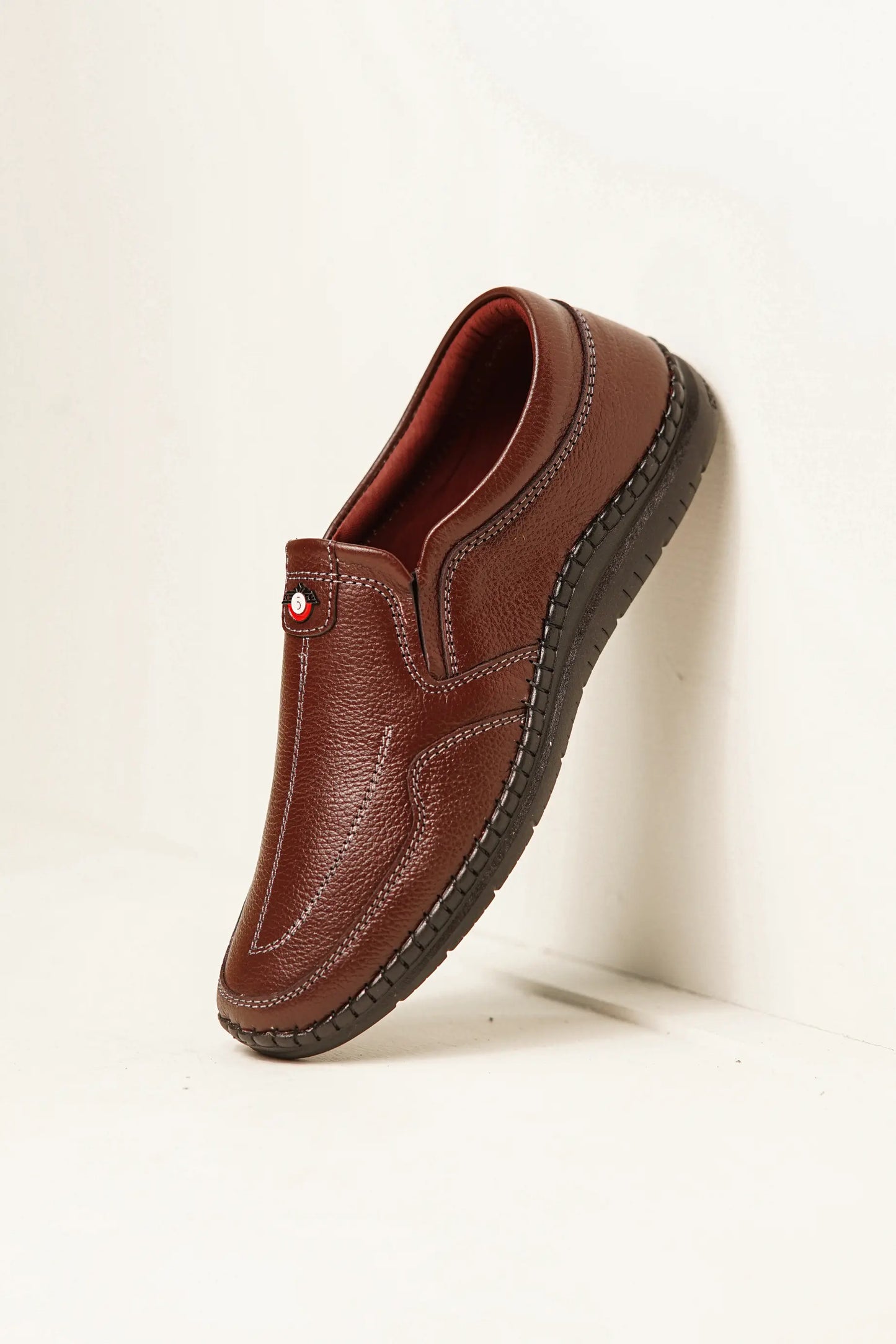 Ecouria Leather Sacchi Comfort Slip-On Shoes for Men