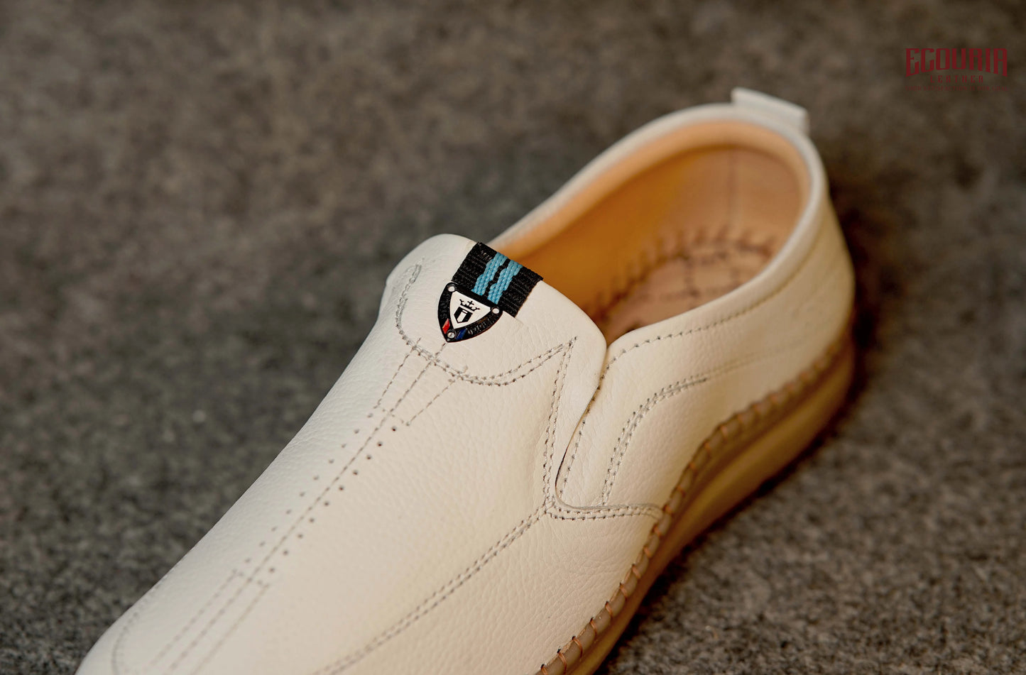 Ecouria Leather Sacchi Comfort Slip-On Shoes for Men